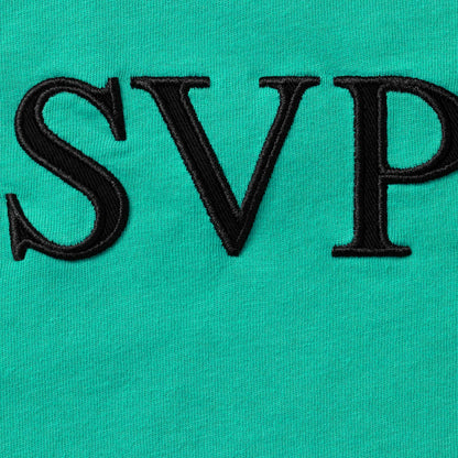 SUPREME GREEK S/S TOP-AQUA