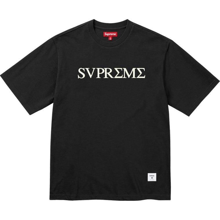 SUPREME GREEK S/S TOP-BLACK
