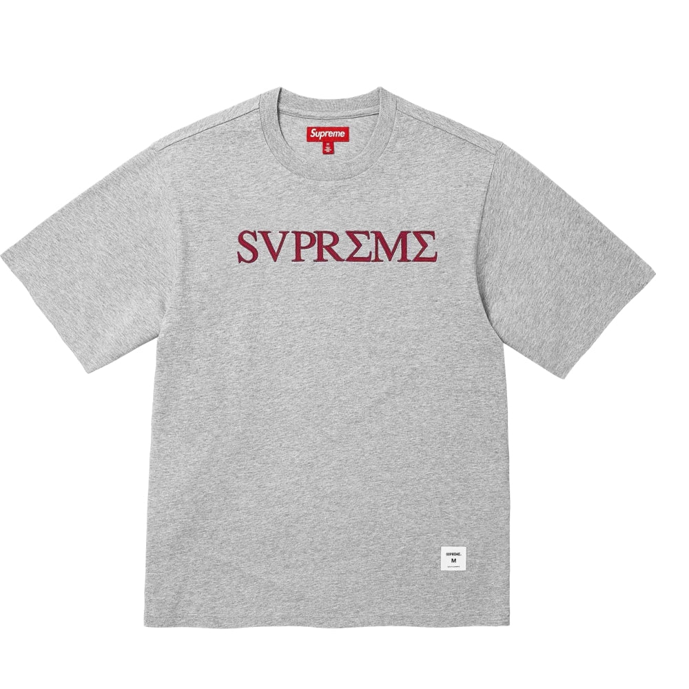 SUPREME GREEK S/S TOP-GREY