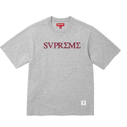 SUPREME GREEK S/S TOP-GREY