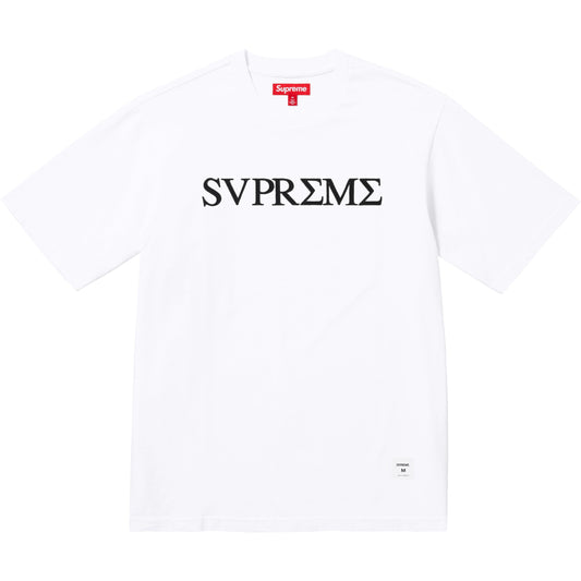 SUPREME GREEK S/S TOP-WHITE