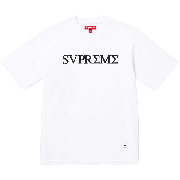 SUPREME GREEK S/S TOP-WHITE