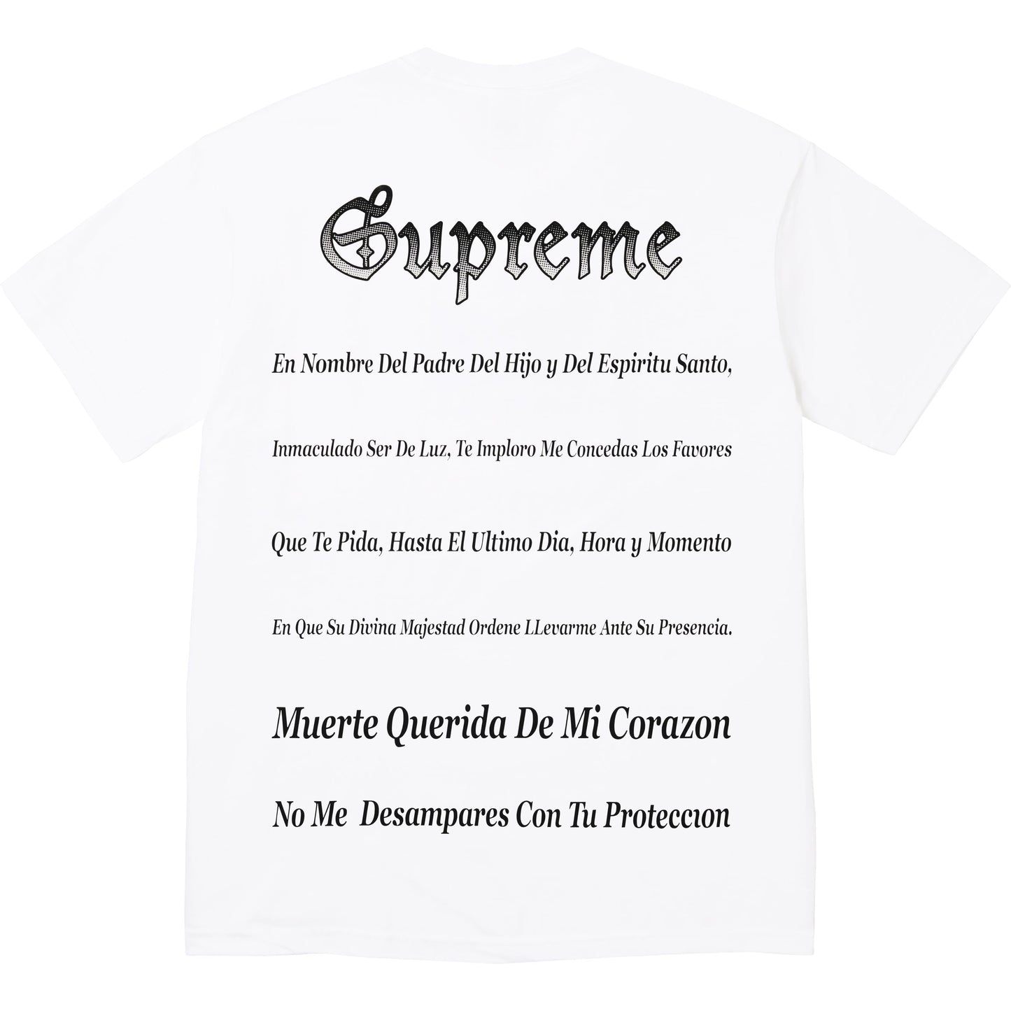 SUPREME GRIM REAPER TEE-WHITE