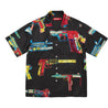 SUPREME GUNS SILK S/S SHIRT-BLACK