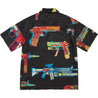 SUPREME GUNS SILK S/S SHIRT-BLACK