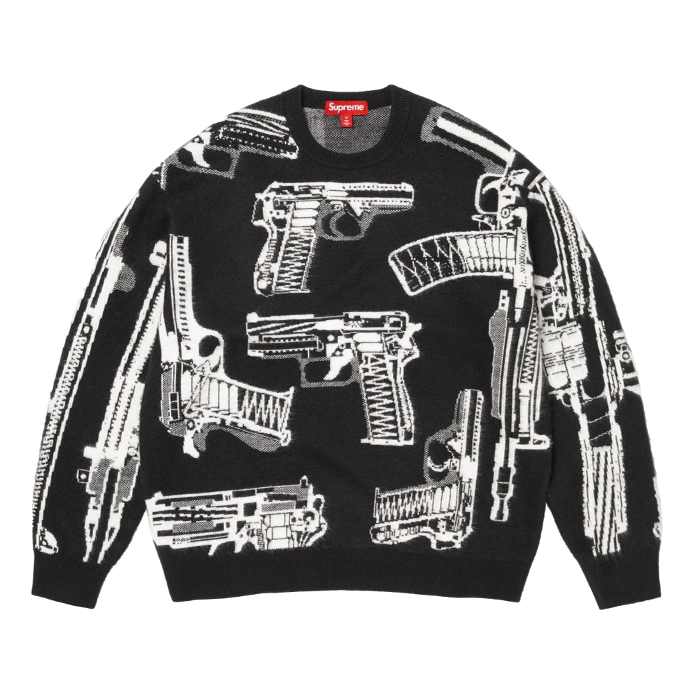 SUPREME GUNS SWEATER-BLACK