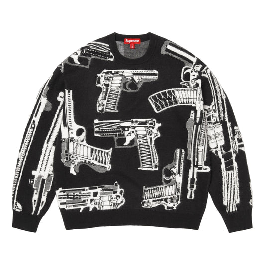SUPREME GUNS SWEATER-BLACK