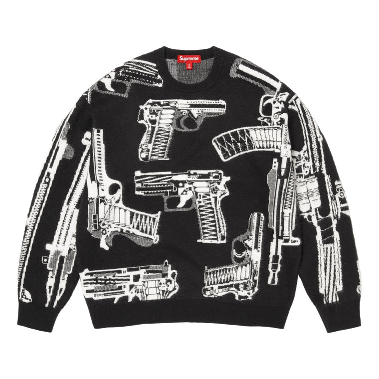SUPREME GUNS SWEATER-BLACK
