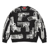 SUPREME GUNS SWEATER-BLACK