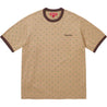 SUPREME HEARTS INTARSIA RINGER TEE-TAN