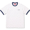 SUPREME HEARTS INTARSIA RINGER TEE-WHITE