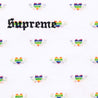 SUPREME HEARTS INTARSIA RINGER TEE-WHITE