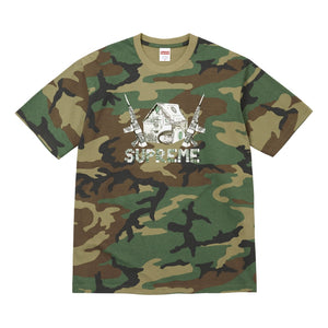 SUPREME ORIGAMI TEE-WOODLAND CAMO