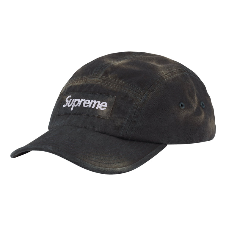 SUPREME OVERDYED CAMP CAP-BLACK