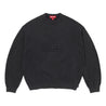 SUPREME OVERDYED RAISED SWEATER-BLACK