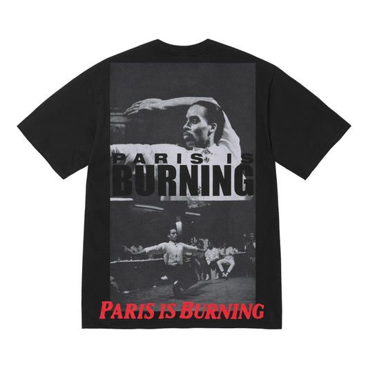 SUPREME PARIS IS BURNING TEE-BLACK