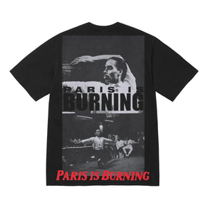 SUPREME PARIS IS BURNING TEE-BLACK