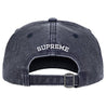SUPREME PIGMENT COATED S LOGO 6-PANEL-NAVY