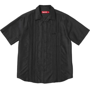 SUPREME PINTUCK S/S SHIRT-BLACK