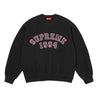 SUPREME PLAID ARC CREWNECK-BLACK