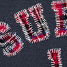 SUPREME PLAID ARC CREWNECK-NAVY