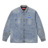 SUPREME QUILTED LINED DENIM SNAP SHIRT-DIRTY INDIGO