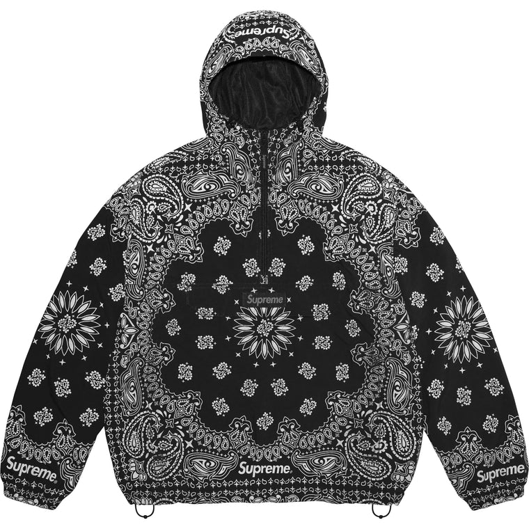 SUPREME REFLECTIVE BANDANA ANORAK-BLACK