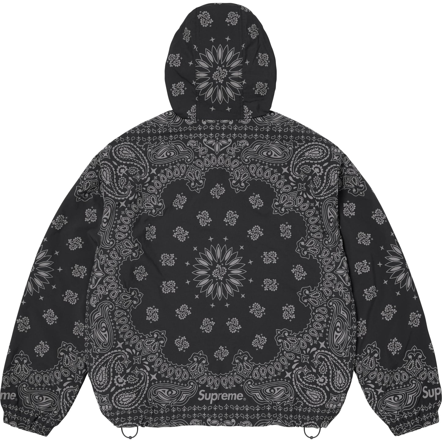 SUPREME REFLECTIVE BANDANA ANORAK-BLACK