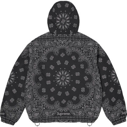 SUPREME REFLECTIVE BANDANA ANORAK-BLACK