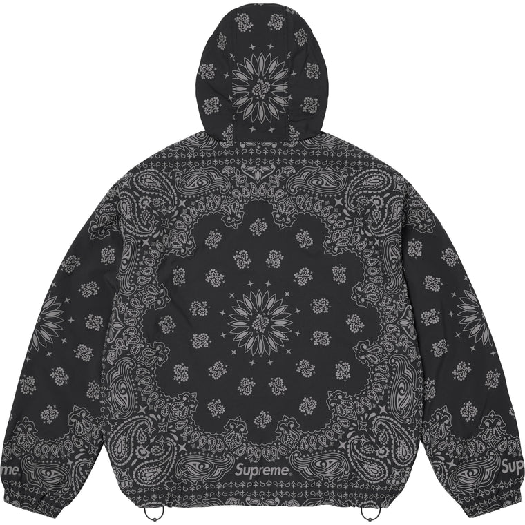 SUPREME REFLECTIVE BANDANA ANORAK-BLACK