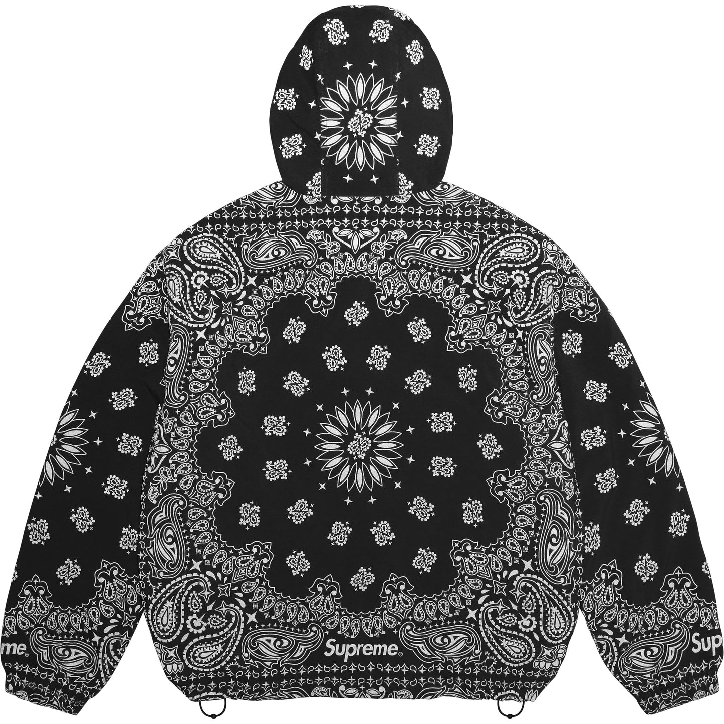 SUPREME REFLECTIVE BANDANA ANORAK-BLACK