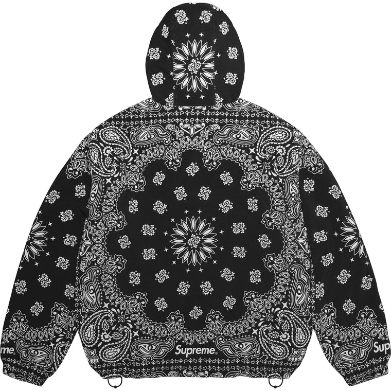 SUPREME REFLECTIVE BANDANA ANORAK-BLACK