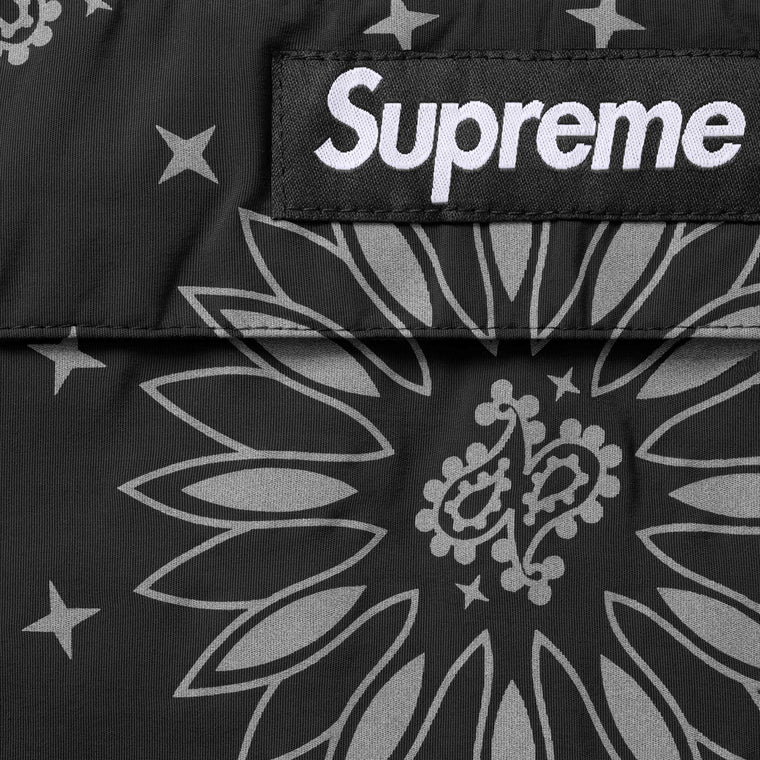 SUPREME REFLECTIVE BANDANA ANORAK-BLACK