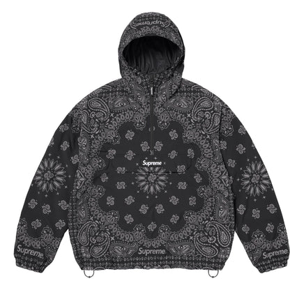 SUPREME REFLECTIVE BANDANA ANORAK-BLACK