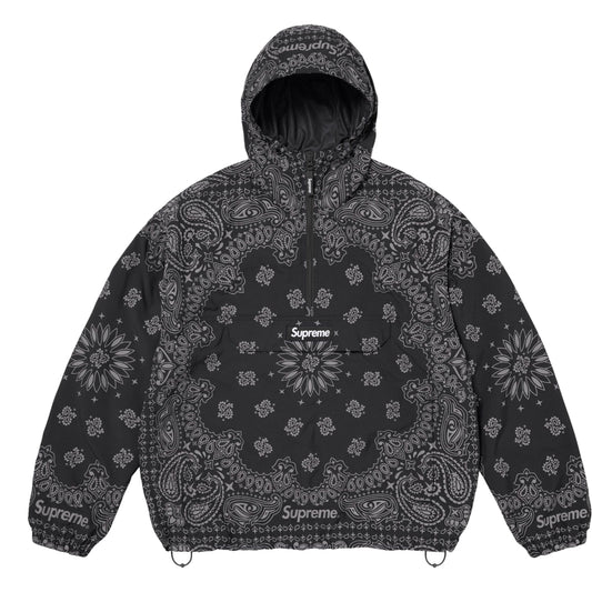 SUPREME REFLECTIVE BANDANA ANORAK-BLACK