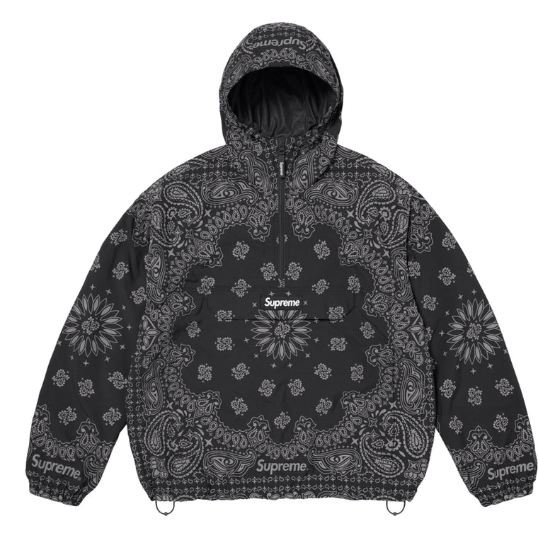 SUPREME REFLECTIVE BANDANA ANORAK-BLACK