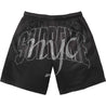SUPREME RHINESTONE MESH SHORT-BLACK