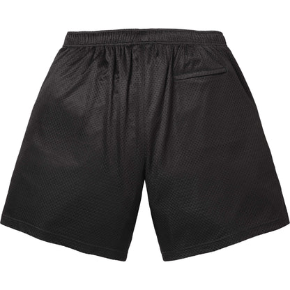 SUPREME RHINESTONE MESH SHORT-BLACK