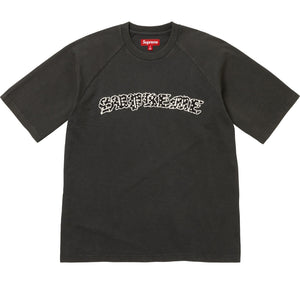 SUPREME RHINESTONE RAGLAN S/S TOP-BLACK