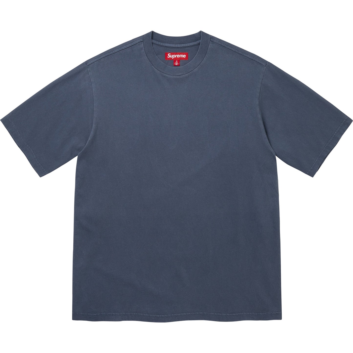 SUPREME RHINESTONE SCRIPT S/S TOP-NAVY