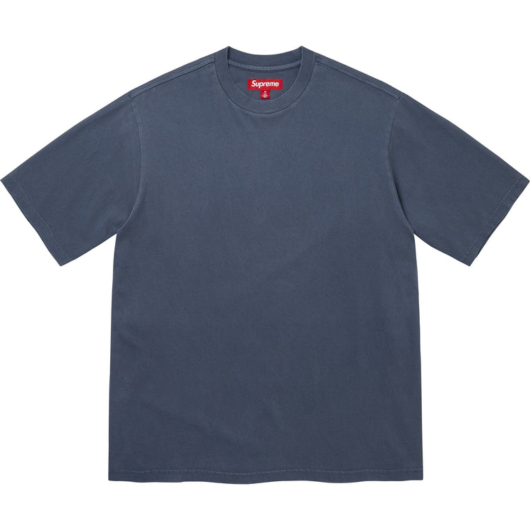 SUPREME RHINESTONE SCRIPT S/S TOP-NAVY