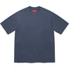 SUPREME RHINESTONE SCRIPT S/S TOP-NAVY