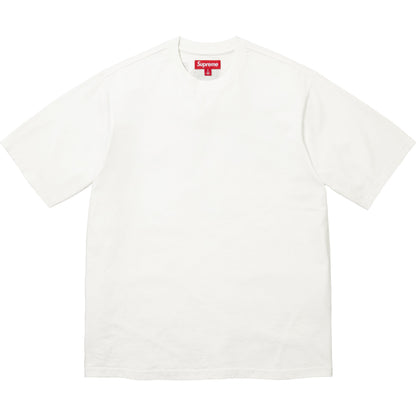 SUPREME RHINESTONE SCRIPT S/S TOP-WHITE
