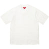 SUPREME RHINESTONE SCRIPT S/S TOP-WHITE