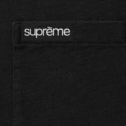 SUPREME S/S POCKET TEE-BLACK