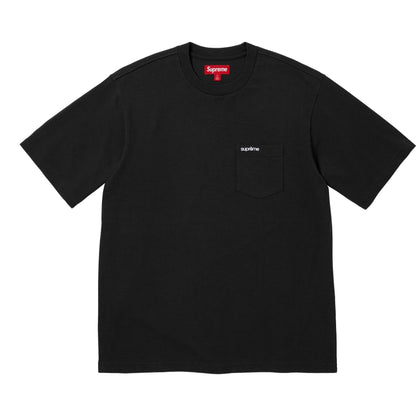 SUPREME S/S POCKET TEE-BLACK