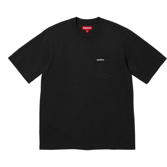 SUPREME S/S POCKET TEE-BLACK