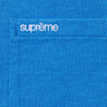 SUPREME S/S POCKET TEE-BLUE