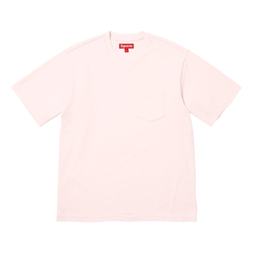 SUPREME S/S POCKET TEE-PINK