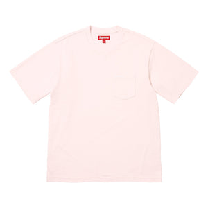 SUPREME S/S POCKET TEE-PINK